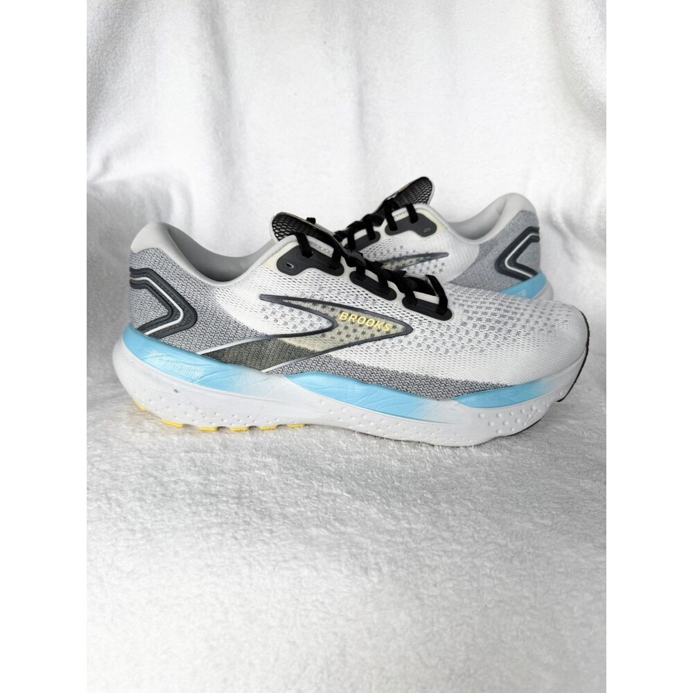 Brooks Glycerin 21 Grey Blue Yellow Men's Size 14 Medium D 1104191D184